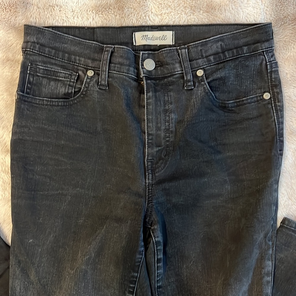 Madewell 9” high riser skinny skinny black jeans
